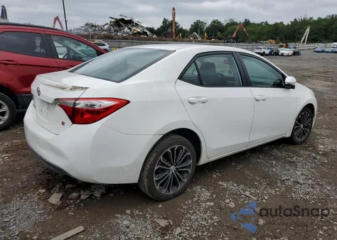 2015 Toyota Corolla L z USA, uszkodzony, nr VIN 2T1BURHE8FC393794